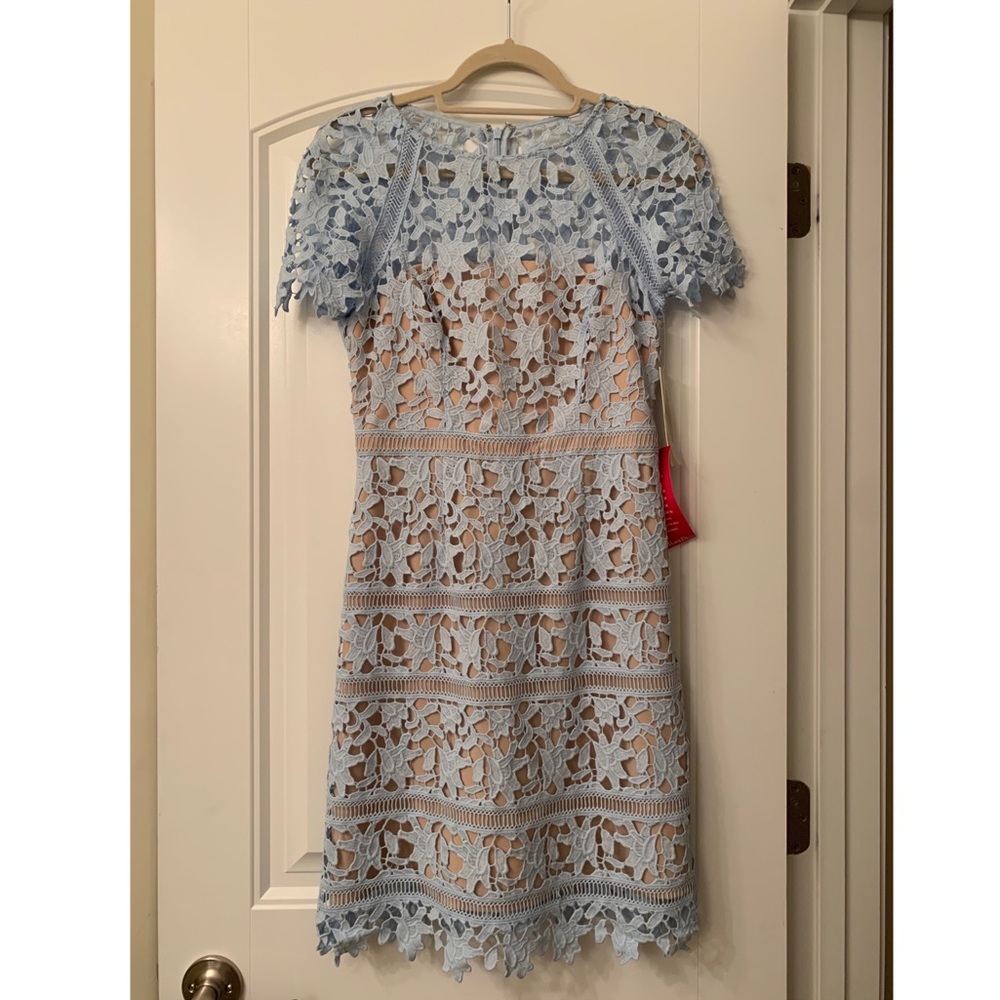 Light blue lace dress